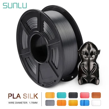 

SUNLU 1.75 SILK Filament 1kg Plastic PLA SILK 3D Printer Filament Good Toughness 3d Printing Materials