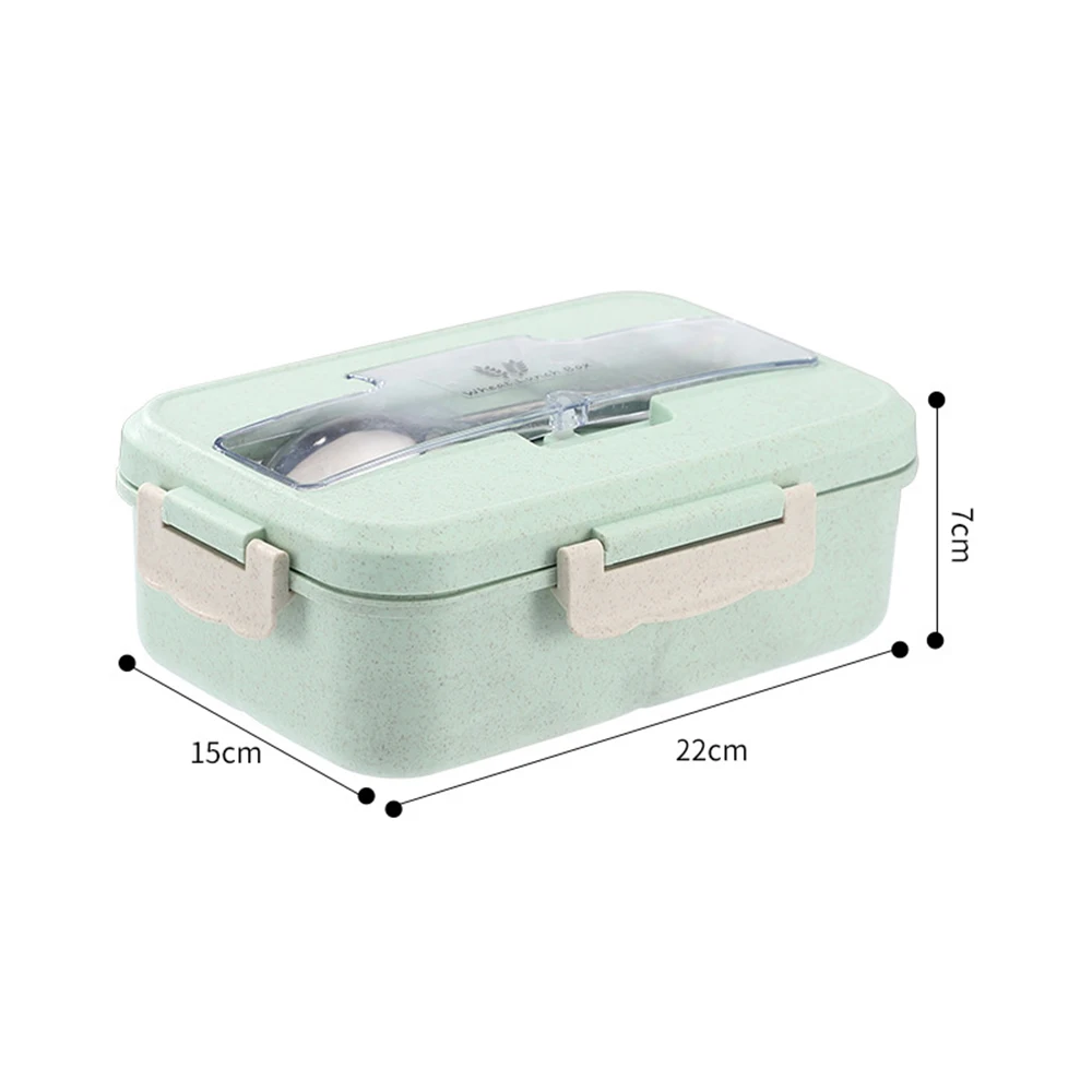 Высокое качество 3 слоя Bento Box экологичный Ланч-бокс пищевой контейнер пшеничный соломенный материал Microwavable столовая посуда Ланчбокс