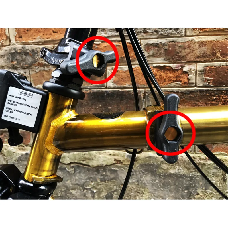 

Folding bicycle hinge clamp titanium screw for brompton bike titanium bolt gold silver black ultra light