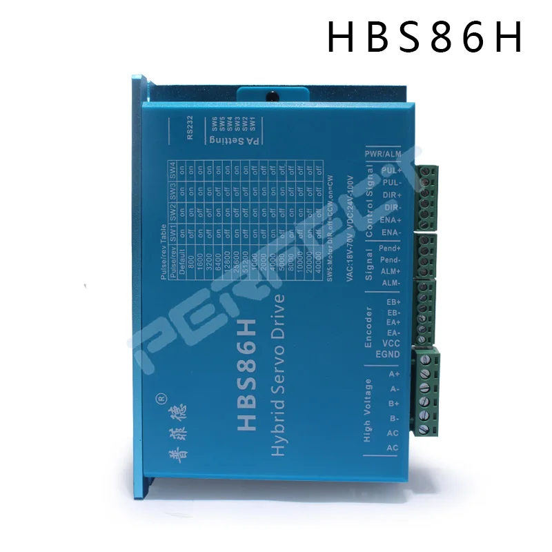 HBS86H 폐쇄 루프 서보 모터 드라이버 하이브리드 스텝 서보 드라이브, RS232 포트 디지털 86 NAME 34 폐쇄 루프 스테퍼 모터 드라이브