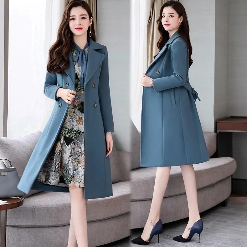 mid length dress coat