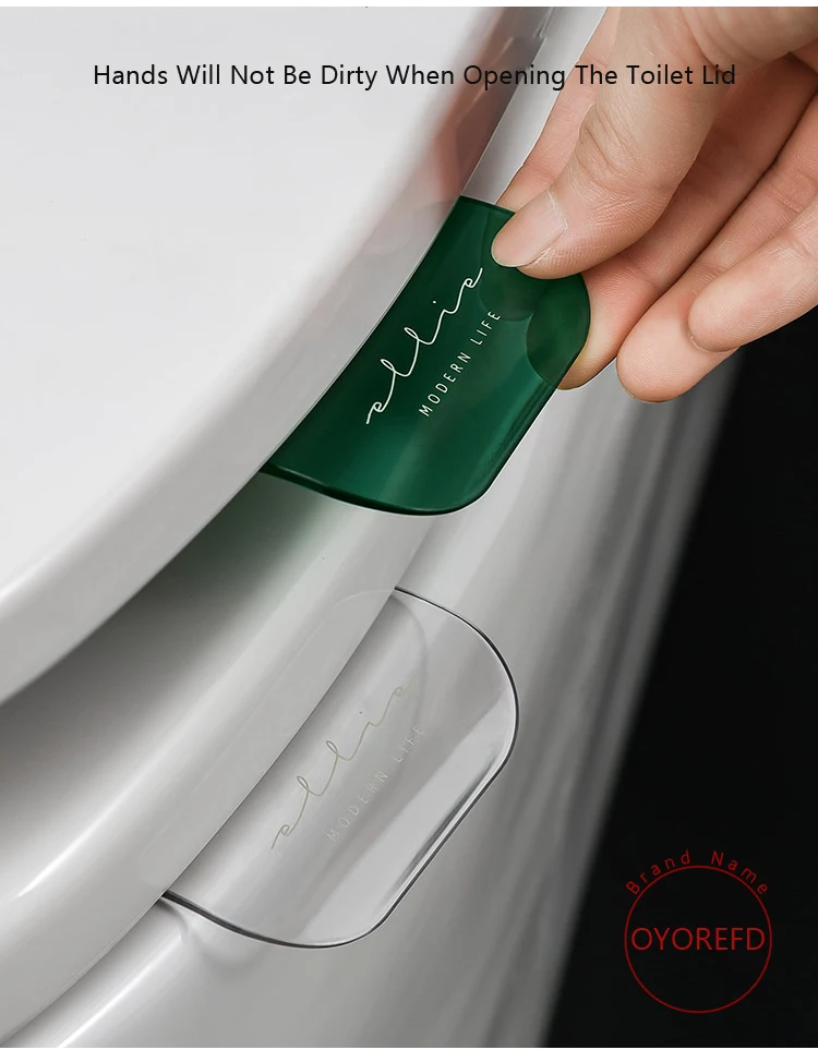 OYOREFD Portable Nordic Transparent Toilet Seat Lifter Toilet Lifting Device Avoid Touching Toilet Lid Handle WC Accessories OYOREFD Portable Nordic Transparent Toilet Seat Lifter Toilet Lifting Device Avoid Touching Toilet Lid Handle WC Accessories