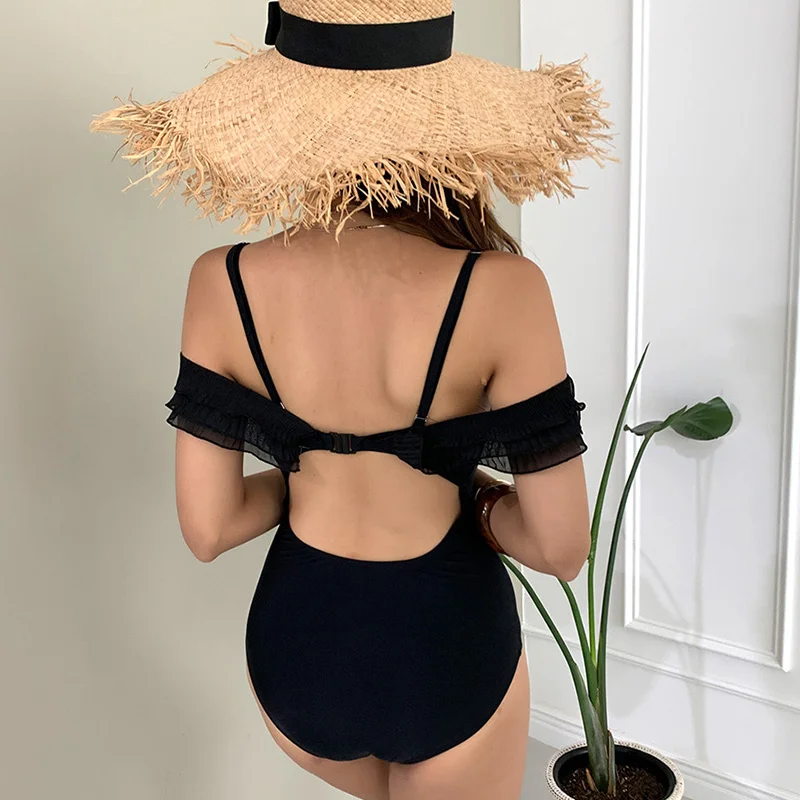 Women One Piece Swimsuit One Piece Swimwear Women Ruffle Swimwear Push Up Swimsuit Padded Bathing Suit Sexy Monokini Summer Beachwear For Asian