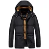 2022 New Mens Winter Jacket Warm Thicken Men Parka Coat Cotton-Padded Hooded Male Overcoat Winbreaker Detachable-Hat Outerwear ► Photo 2/6