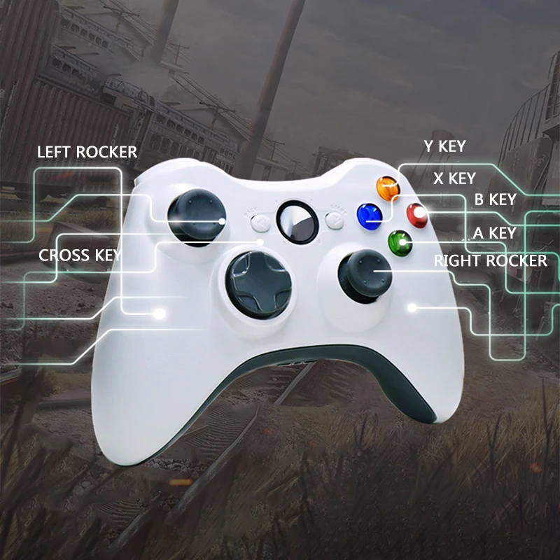 Геймпад для xbox 360 беспроводной контроллер для xbox 360 контроллер беспроводной джойстик для xbox 360 игровой контроллер геймпад джойпад