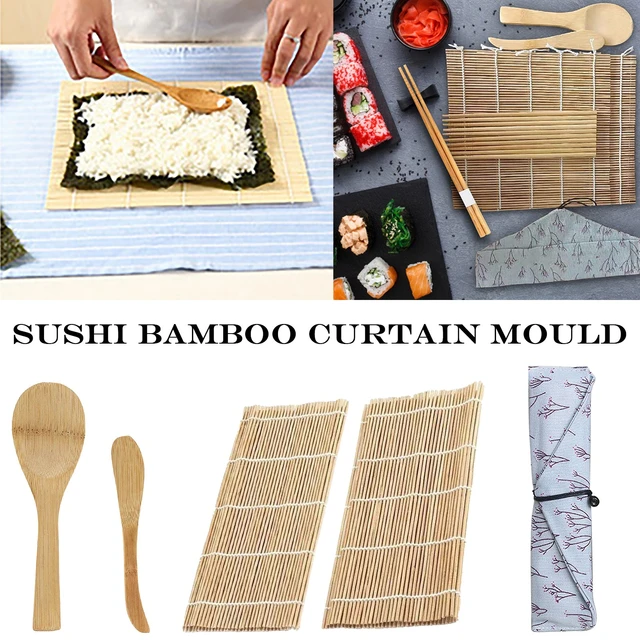 Sushi Maker Roller Japanese Rice Mold Kitchen Gadget Sushi Bazooka  Vegetable Meat Rolling Bamboo Tools Diy Sushi Making Tools - AliExpress