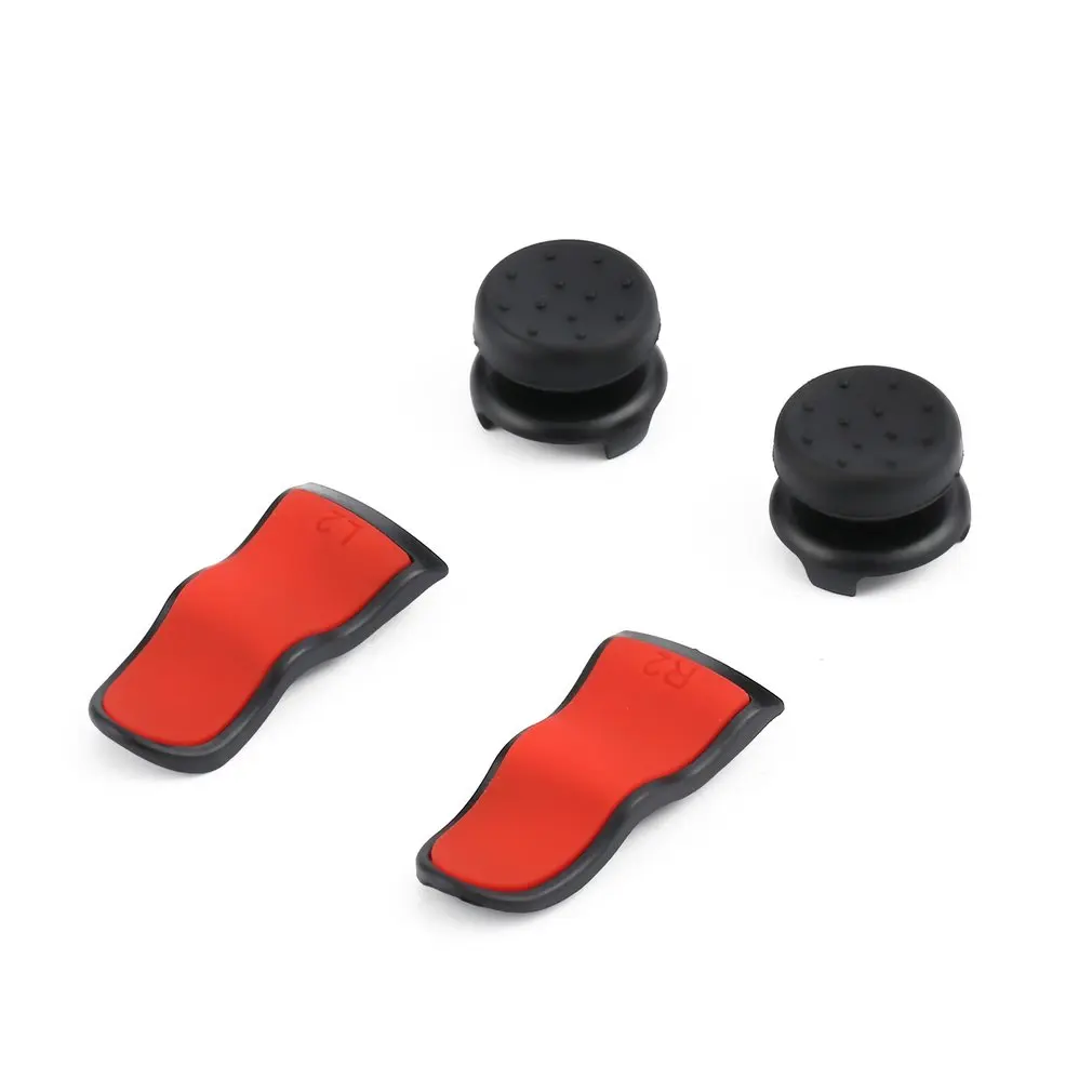 L2 R2 Buttons Extention Trigger Handle Rocker Cap Cover Set Soft Touch Grip Extenders Game Adjusters for PS4 Controller