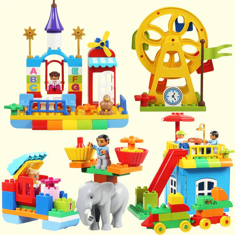 

Princess Music Children Large Particles ENLIGHTEN Building Blocks Assembled Theme Dreamy Happy Valley Scene Educational Toy