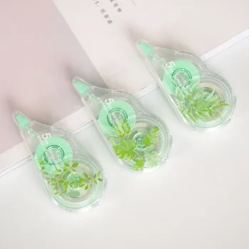 

3Pcs/Pack Kawaii Green Plants Correction Tape Cute Kawaii Flower Corrector Tape for kids School Supplies Creative Stationery