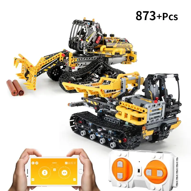 

Technic Building Blocks RC City Engineering Truck Forklift With App Electriac Legoingly Technology Remote Control Car Brick Toys