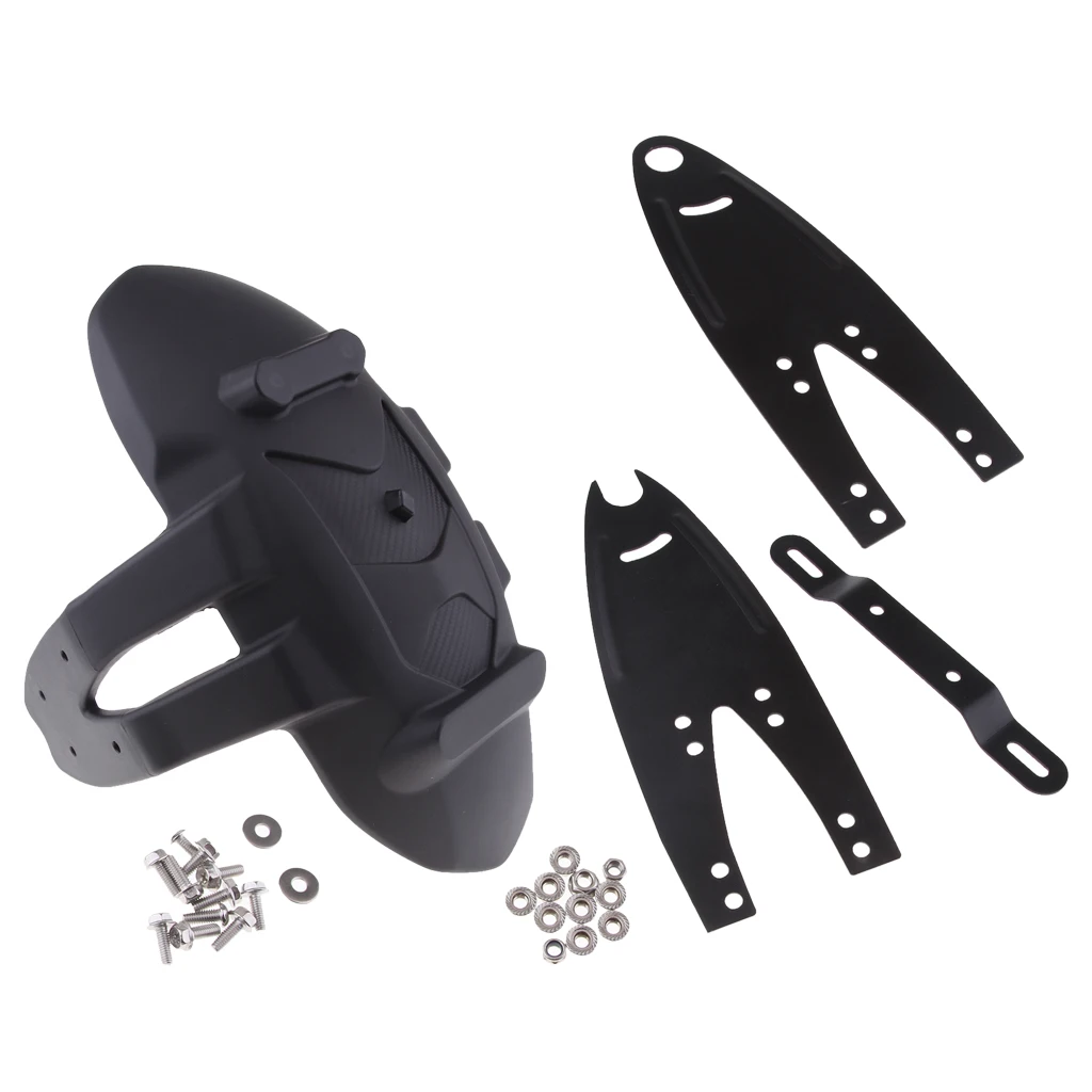 Motorcycle Rear  Mud Guard W/ License Plate Mount Bracket #005