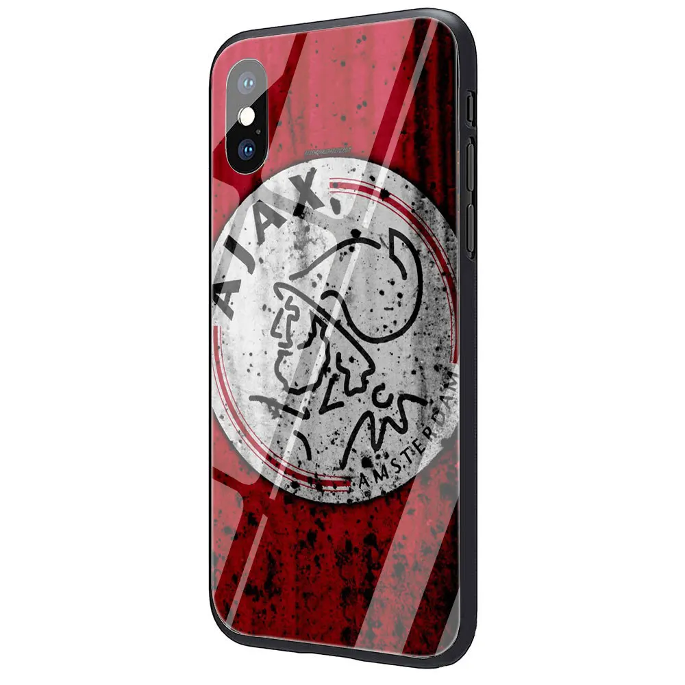EWAU Ajax Team чехол для телефона из закаленного стекла для iPhone 11 Pro 6 6S Plus 7 8 Plus X XS XR XS Max - Цвет: G12