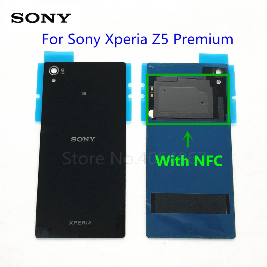 Задняя стеклянная крышка батарейного отсека для Sony Xperia Z5 Premium E6853 E6883 E6833 замена