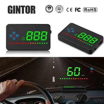 

GINTOR hud display car A2 HUD gps speedometer car electronics pantalla auto windshield For Car Bike Motorcycle Auto Accessories