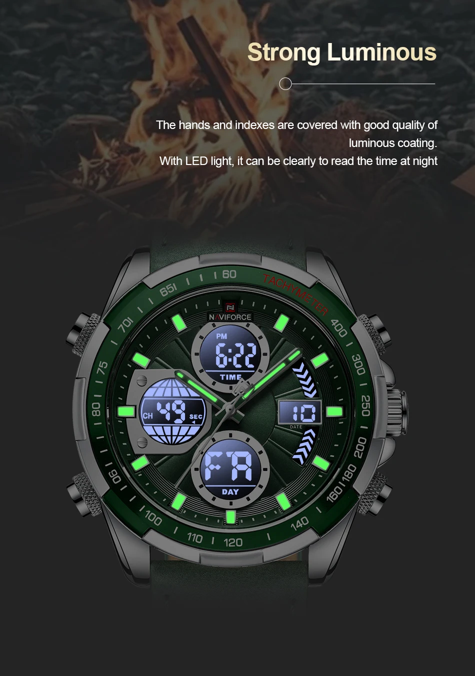 Reloj cronógrafo Naviforce para hombre 9197 | Relojes deportivos