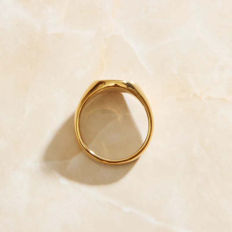 SOMMAR Fashion jewellery charms Gold color size 6 7 8 Girlfriend wedding rings Geometric Circular opal floating charms