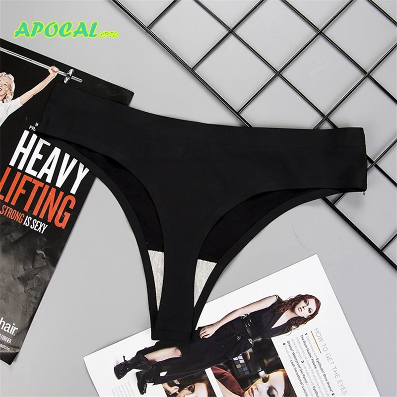 APOCAL Ice Silk сексуальные трусики g string бесшовные женское нижнее белье женские с