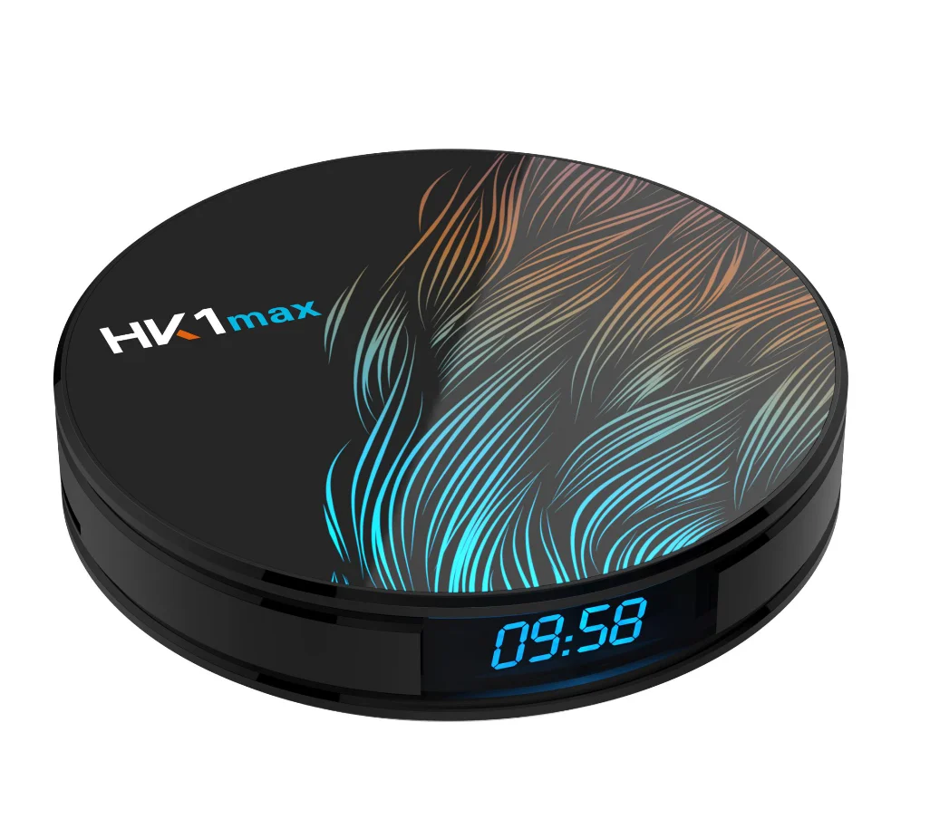 HK1 Max ТВ приставка Android RK3328 4 Гб 64 ГБ Android 9,0 5G wifi BT4.0 4K ТВ приставка время дисплей телеприставка Поддержка Google Play Netflix