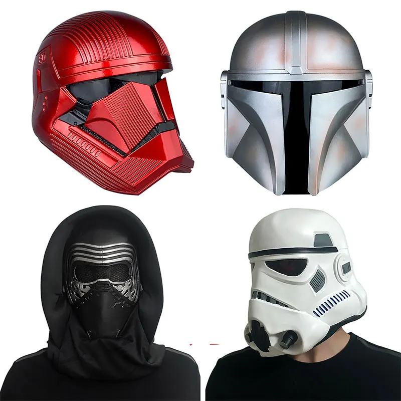 Film Star Wars 9 The Rise Of Skywalker Cosplay Mask Helmet Darth Vader Kylo Ren Adult Woman Stage Perform Emulsion Headdress
