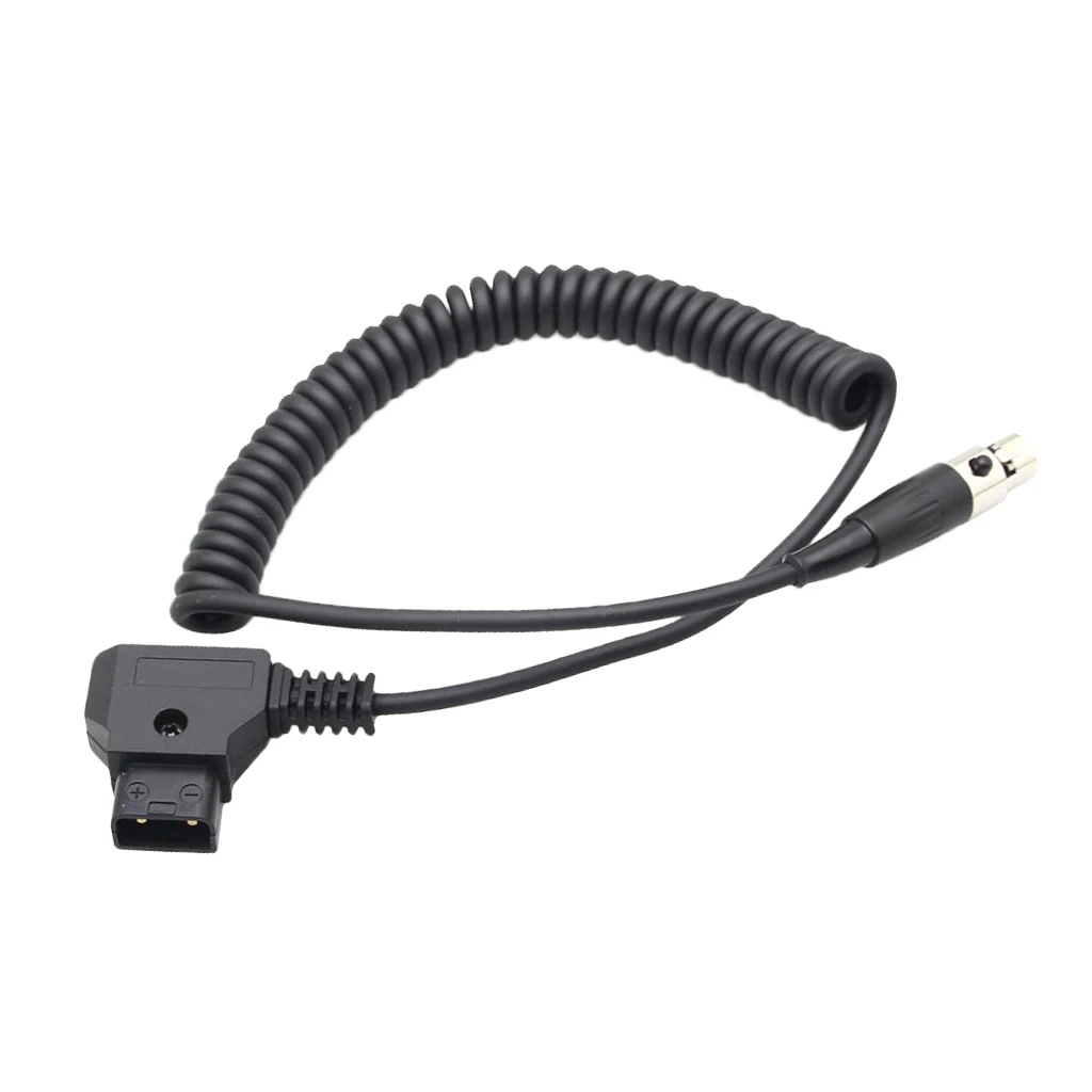 Мини XLR Женский Кабель питания D-tap штекер Адаптер для ARRI красная камера 12 В TVLogic монитор 100 см(черный