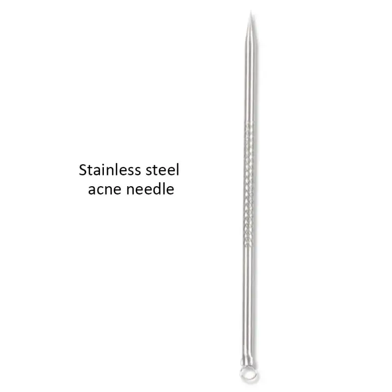 1pcs Needle 4 шт. вакуумный экстрактор угрей для удаления прыщей иглы для лечения пятен инструмент для удаления угрей ложка для ухода за кожей лица - Цвет: 1pcs Needle