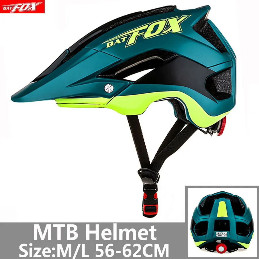 BATFOX велосипедный шлем Черный чернильный зеленый велосипедные шлемы MTB дорожный горный велосипедный шлем Внутренняя крышка casco Кепка acete Da Bicicleta шлем - Цвет: F-659-G2