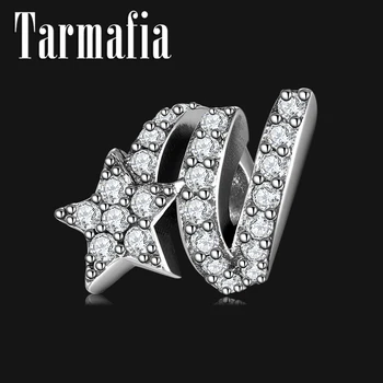 

Night sky meteor 925 Sterling Silver Shinning Zircon Star Charms Beads for Bracelet Making Original Designer Charms Jewelry