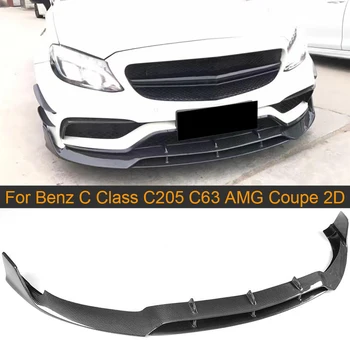 

C Class Carbon Fiber Front Bumper Lip Spoiler Kit for Mercedes Benz W205 C205 C63 AMG Coupe 2 Door 15-17 Convertible Front Lip