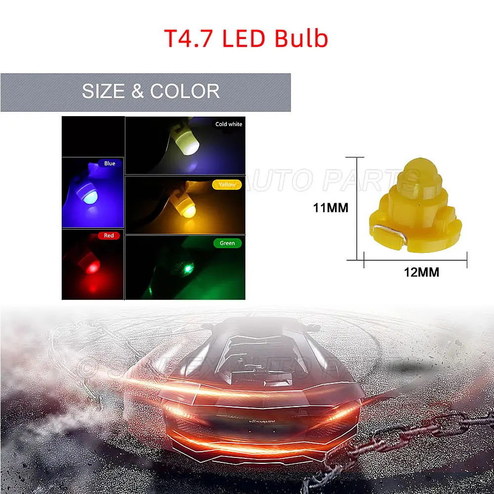 10 Pcs T3 T4.2 T4.7 ڵ 1SMD COB LED   ǥ     ׸  DC 12V 5 