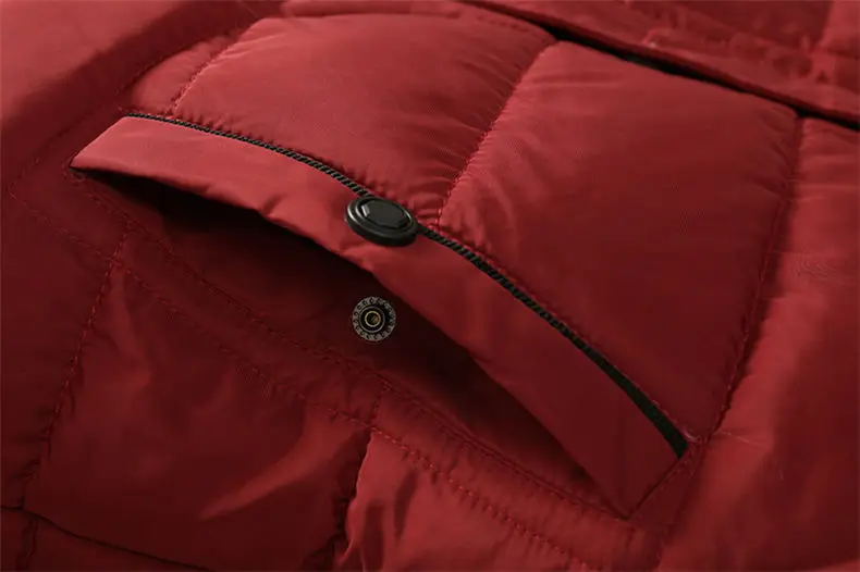 -20 'C Winter Fleece Warm Men Jacket Coats Wind Resistant Autumn Thick Fur Trim Hooded Jacket Mens Cotton Padded 2019 MuLS Brand 15