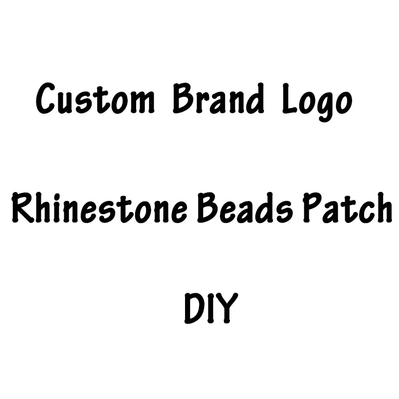 

Nicediy Custom Brand Logo Rhinestone Patch beaded Patches Sew-on Patches For Clothing Stickers Stripes For Bag T-shirt Applique