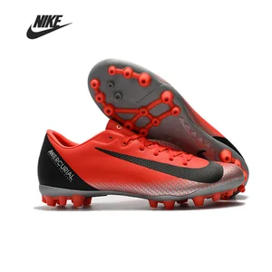 Original Soccer Shoes Nike Nike Vapor 12 Academy CR7 AG Men Soccer Shoes Cleats Training Football Boots Sport Sneakers