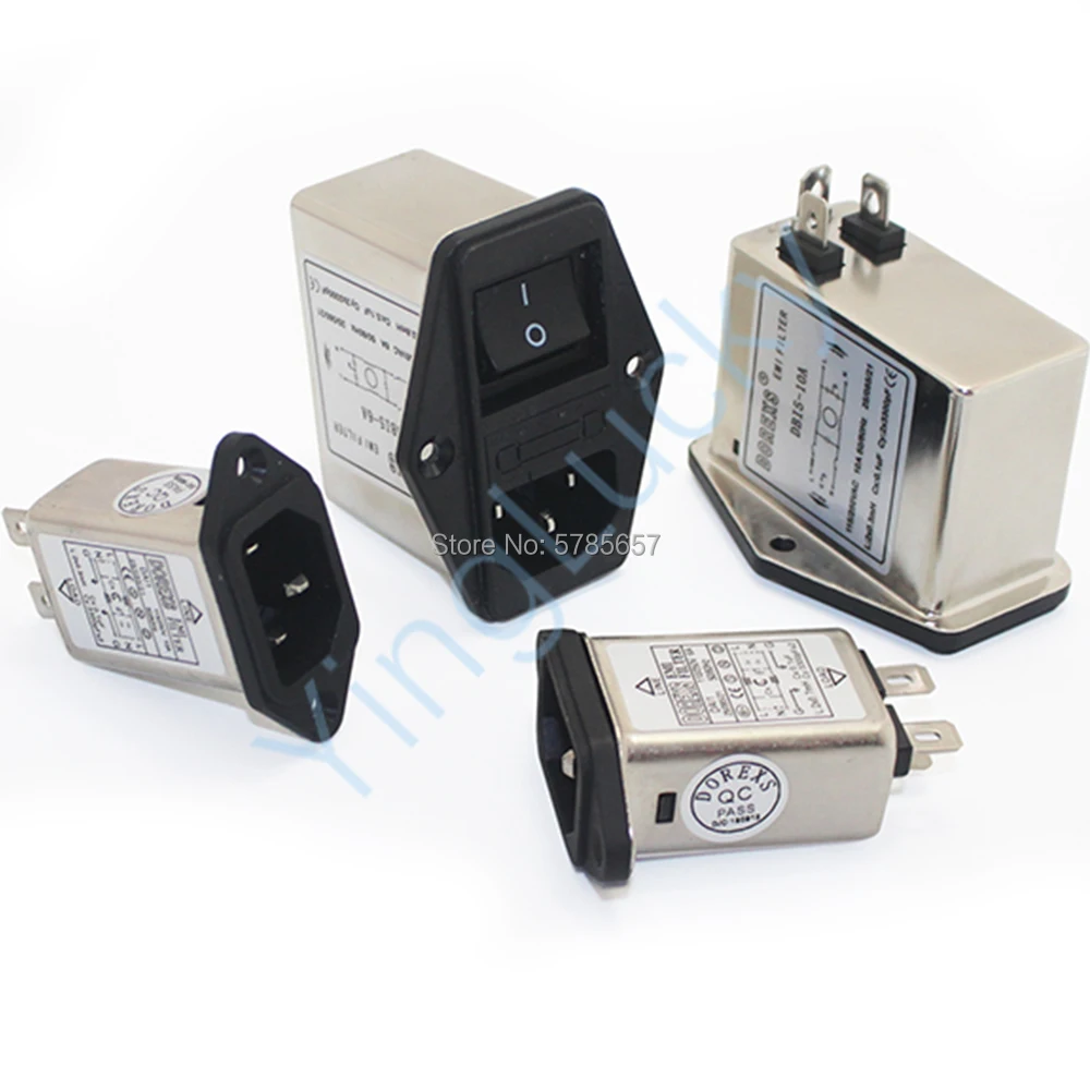 Filtro Interruttore Di Alimentazione Arcade 3 In 1 Con Commutazione Assicurazione Presa 115Vac/250V Ac, Per Macchina Da Gioco A Gettoni
