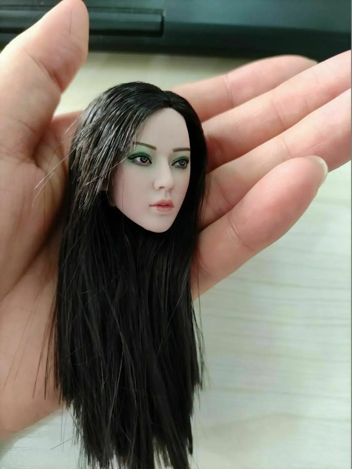 1/6 Black Hair Female Head Sculpt PL2018-136 For 12" PHICEN TBLeague Figure USA