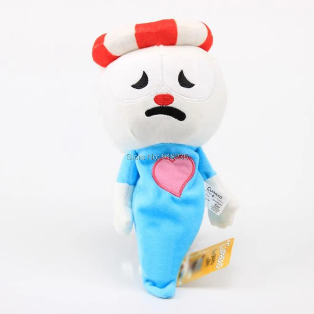 10/Lot 13 Styles Mugman Ms. Chalice ghost King Dice Cagney Carnantion Puphead 25-36CM Plush Dolls Toys
