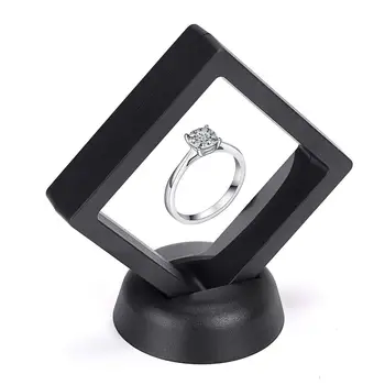 

10pcs/lot Square 3D Albums Floating Frame Holder Coin Box Jewelry Display Show Case