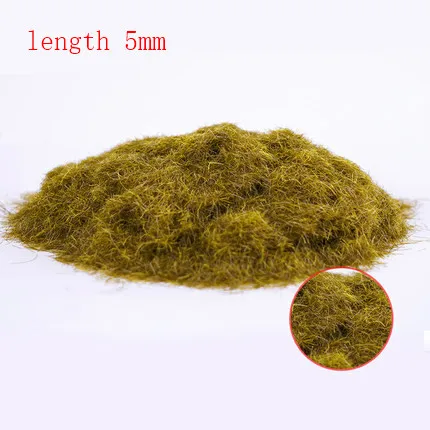 30g Miniature Scene Model Materia Turf Flock Lawn Nylon Grass Powder STATIC GRASS 3MM/ 5MM 8/MM Modeling Hobby Craft Accessory 17