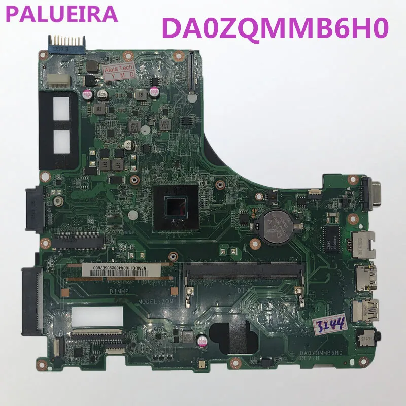 PALUBEIRA DA0ZQMMB6H0 DBMRX11003 дБ. MRX11.003 ноутбук материнская плата для Acer Asipre E5-411 основная плата с Процессор бортовой DDR3