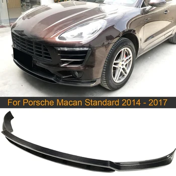 

Car Front Lip Spoiler For Porsche Macan Standard 2014 2015 2016 2017 Carbon Fiber Front Bumper Lip Splitters Spoiler