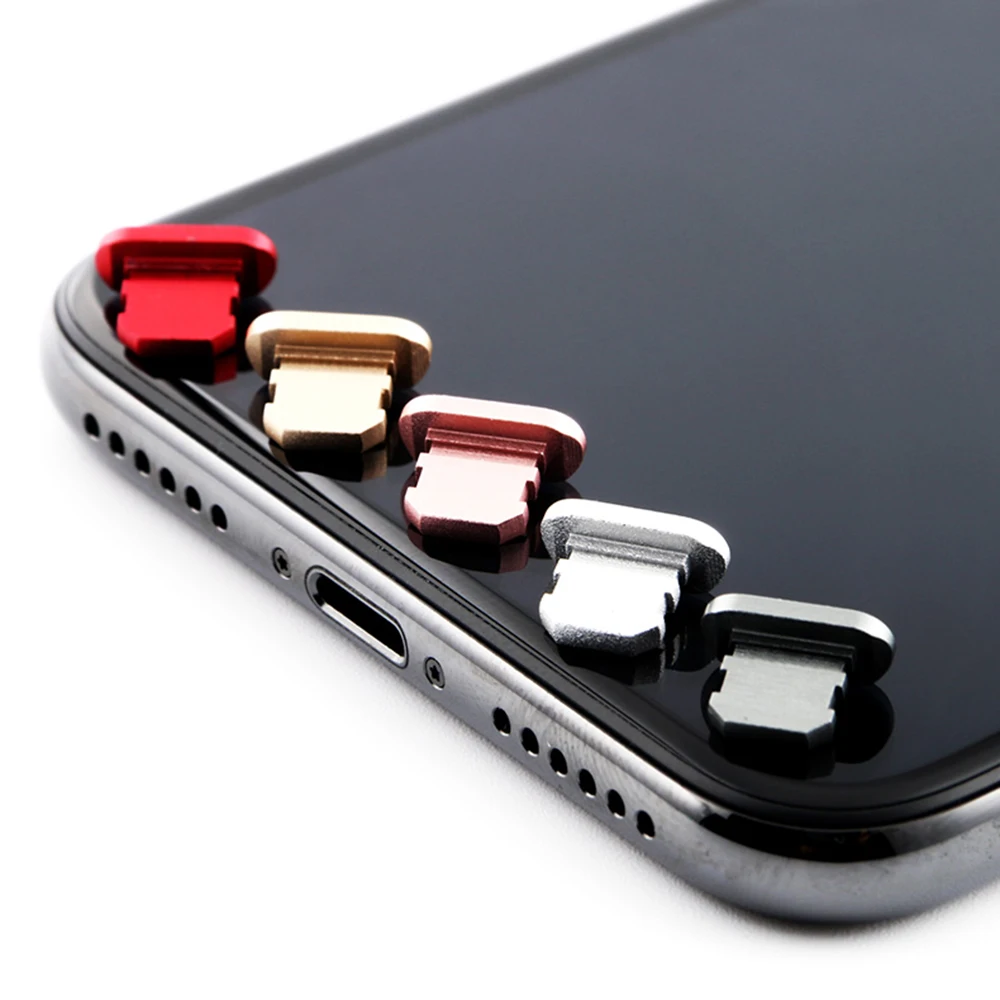 

Mobile Phone Dust Plug Metal Data Interface Protector for Apple Mobile Phone Series Cell Phone Accessories Gadgets Caps Charging