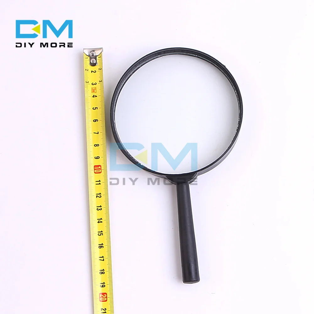 Magnifier 100mm Hand Held 5X Magnifying Loupe Reading Glass Lens for Inspecting Jewelry Checking Maps the Newspaper | Электронные