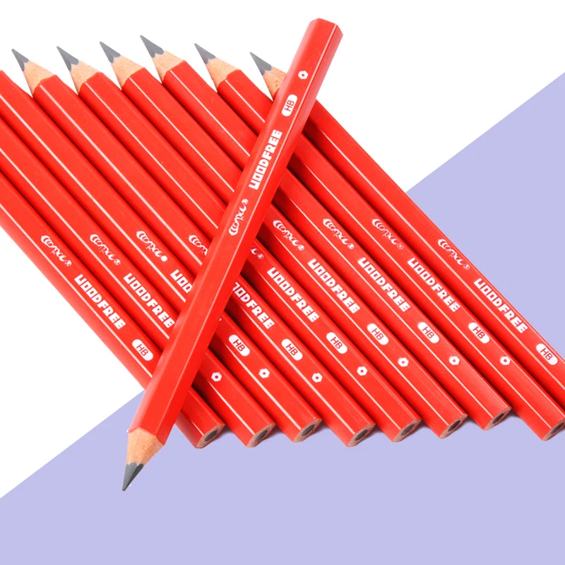 Short Fat Colored Pencils for Kids - 10 Triangle Jumbo Color Pencils - 11  Piece Set