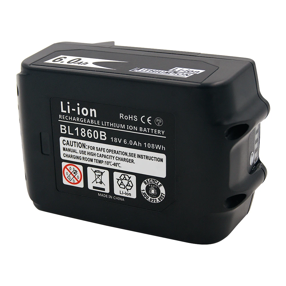 2 pces proteção inteligente bl1860b 6000 mah