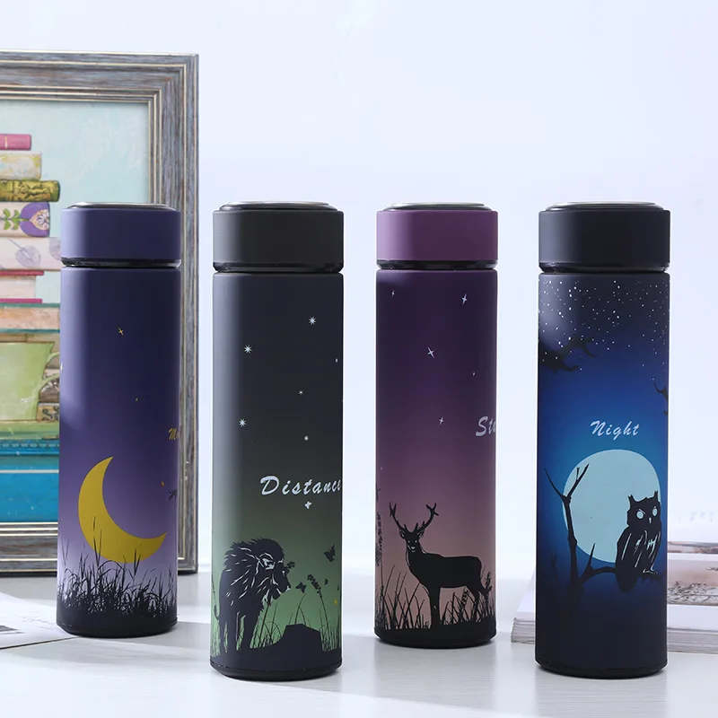 Tanie ZOOOBE 450ML butelka termosowa ze stali nierdzewnej 304 termos izolowany z zaparzaczem Thermos Travel Coffee tea Thermocup