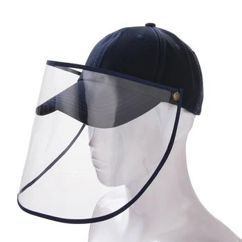 

Face Shield Hat Hat-Mounted Transparent Mask Protective Cap Face Mask Cover Plastic Anti-fog Saliva Epidemic Cap