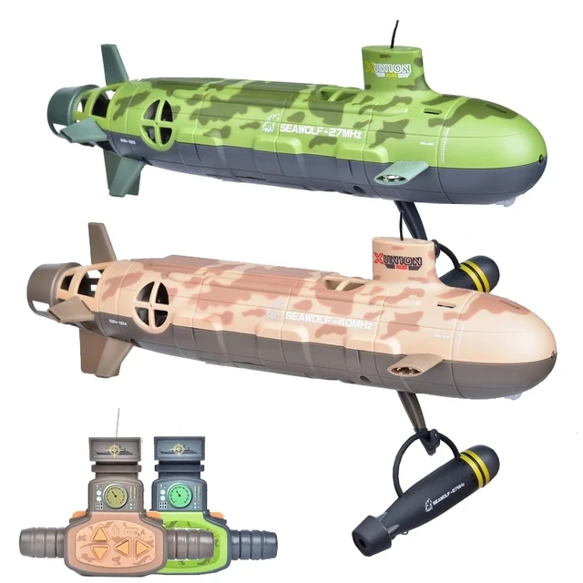 Tripple Motor RC Submarine 6CH Automatic Cooling Waterproof Low Voltage Protection Electric Underwater Children's RC Toy Modle 5