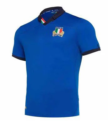 Высокое качество ITALIA домашняя майка для регби рубашка Italia национальная команда лига Джерси беговые футболки - Цвет: Королевский синий