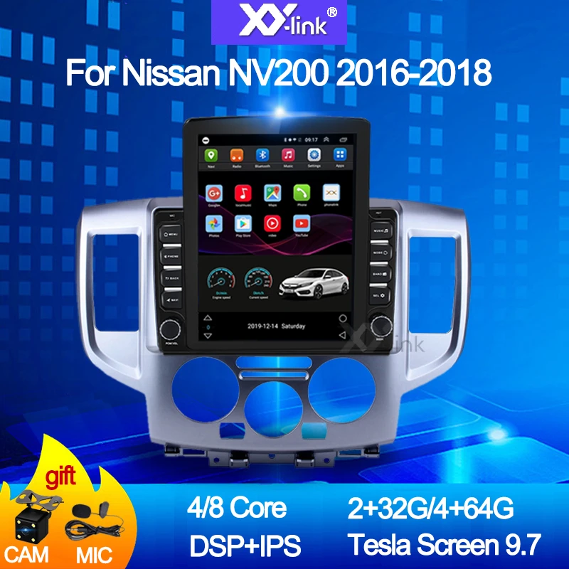  Tesla Style Screen Android  Car Gps Navigation For Nissan Nv200  2011-2018 Multimedia Player Radio No 2 Din Dvd - Car Multimedia Player -  AliExpress