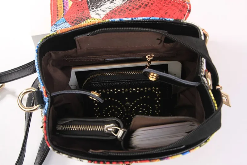 Дизайнерский рюкзак со стразами, женский рюкзак с заклепками и кисточками, уличная мода, рюкзаки из искусственной кожи, камуфляжный леопардовый Рюкзак Для Путешествий