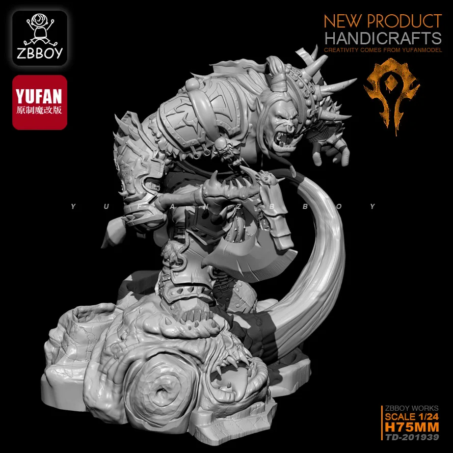 Ceny 75MM1 24 zestawy żywiczne Orc s anger, żołnierz żywiczny samonośny TD 201939